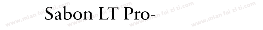 字体 Sabon LT Pro字体转换